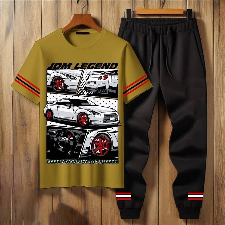 2pcs man jersey 1 printed track suit
