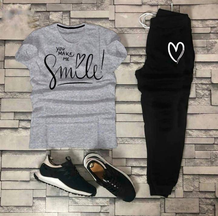 2pcs Man qjersey printed track suit