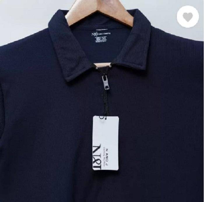 man cotton plain polo2 Tshirts 1pcs round neck
