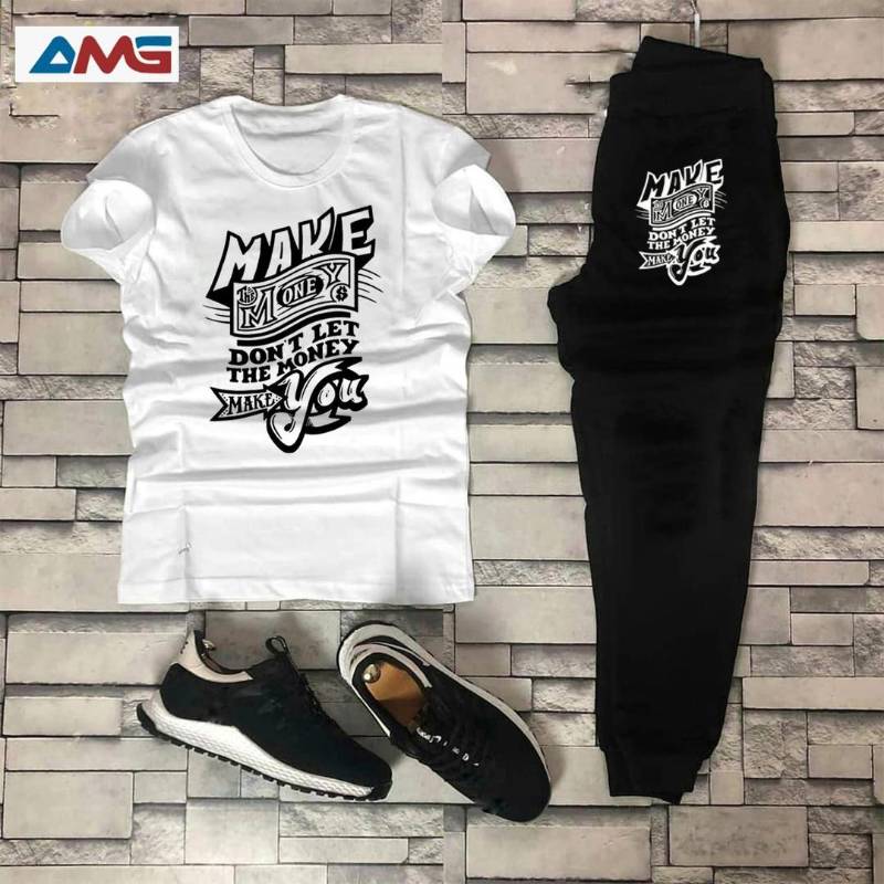 2pcs Man 1jersey printed track suit