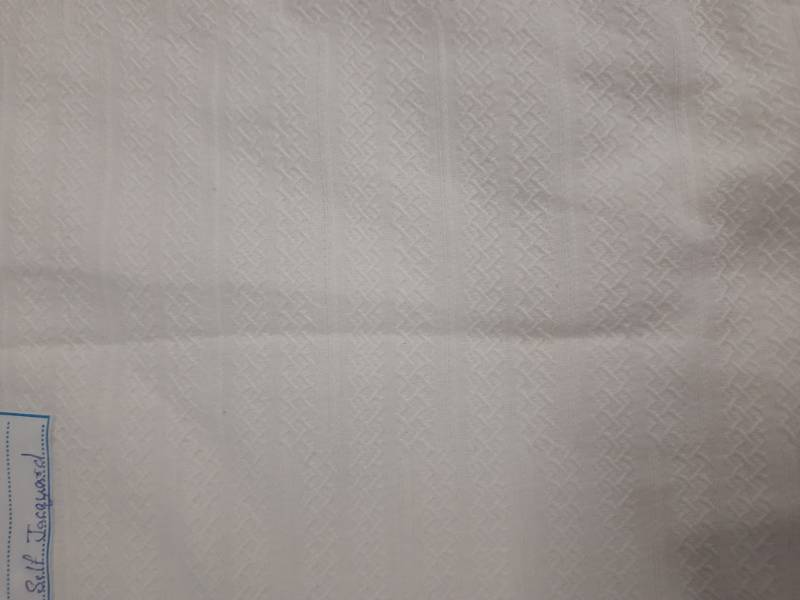 FB213- 52% Cotton-48% Poly, Self jacquard, Knitted Fabric