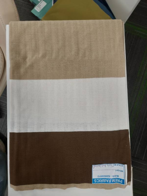 FB221- 60% Poly-40% Cotton, Large striped, Knitted Fabric