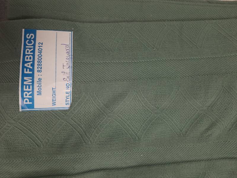 FB212- 52% Cotton-48% Poly, Self jacquard, Knitted Fabric