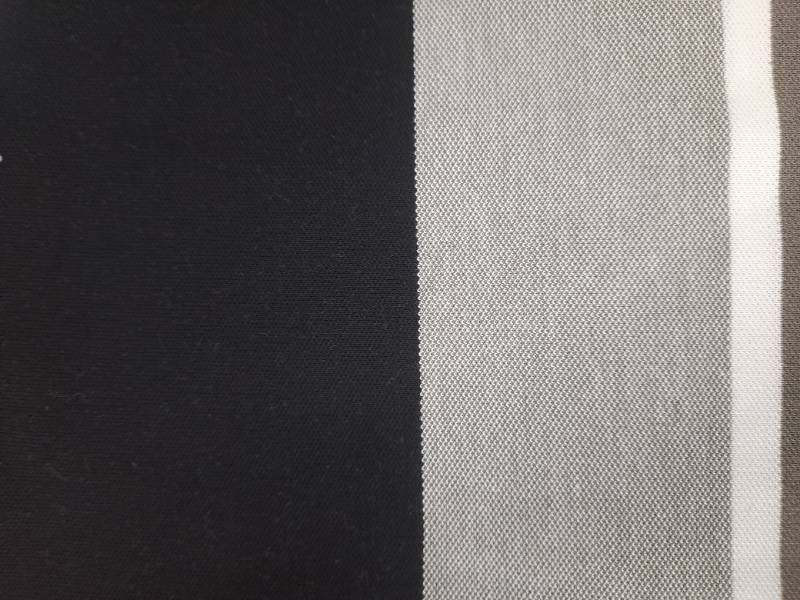 FB215- 60% Poly-40% Cotton, Large Striped, Structured Knitted Fabric