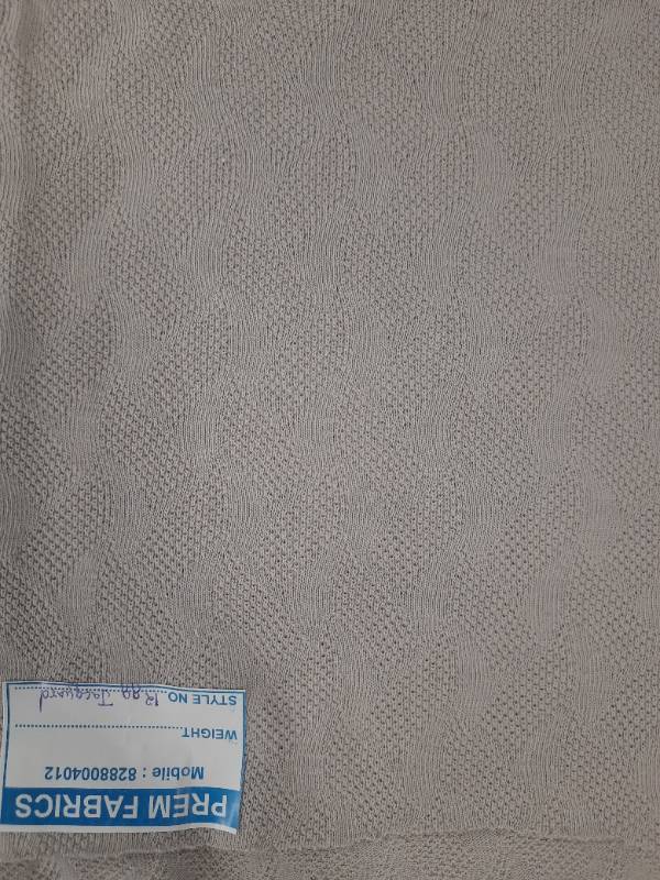 FB222- 65% Poly, 35% Cotton, 12gg Jacquard, Self Design Knitted Fabric
