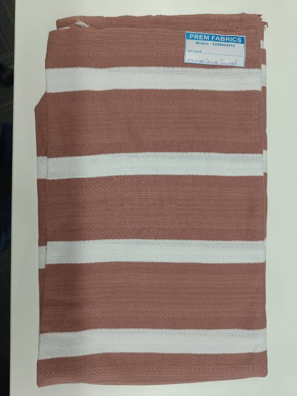 FB227-60% Poly-40% Cotton, Self Design Fabric, Jacquard Knitted Fabric