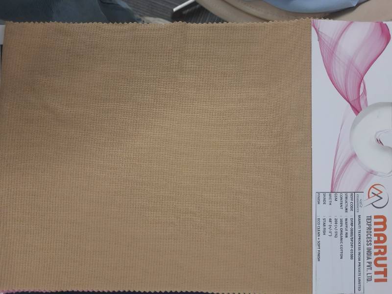 FB233- 100% Organic Cotton, Waffle Rib, Knitted Fabric