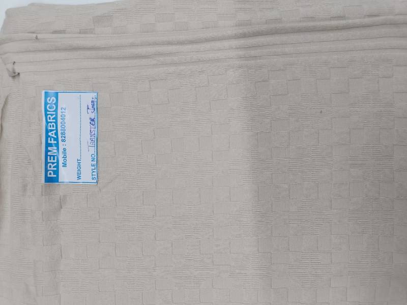 FB228- 60% Polyester-40% Cotton, Transfer Jacquard, Self Design, Knitted Fabric