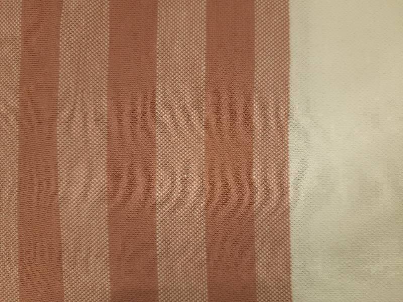 FB216- 60% Poly-40% Cotton, Striped, Structured Knitted Fabric