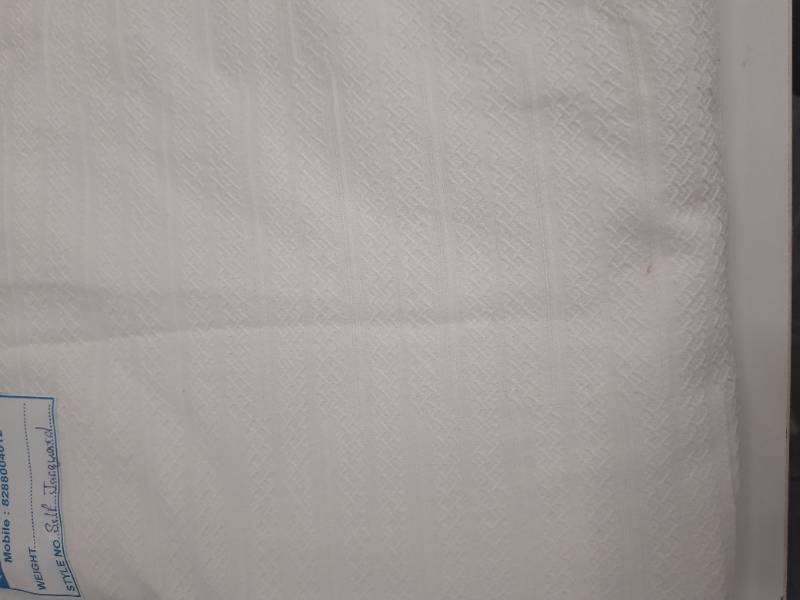 FB213- 52% Cotton-48% Poly, Self jacquard, Knitted Fabric