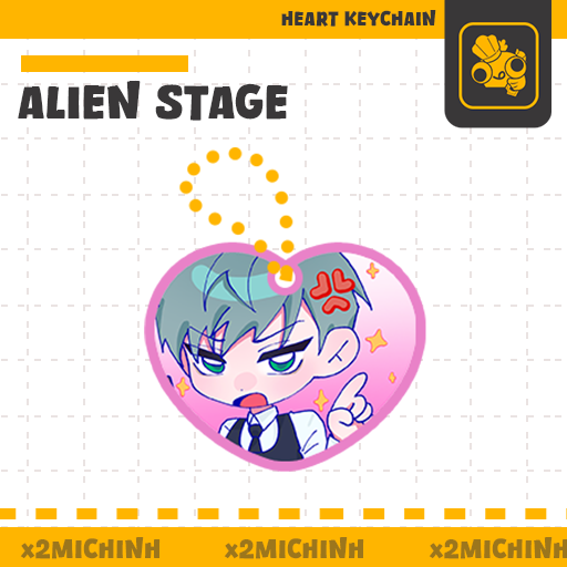 ALIEN STAGE Heart Keychain
