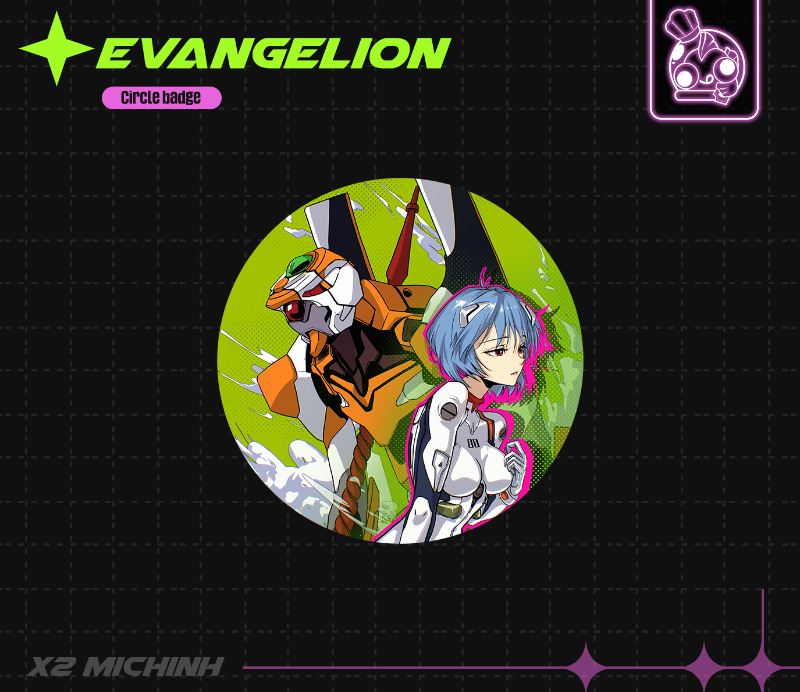 BADGE & COASTER EVANGELION