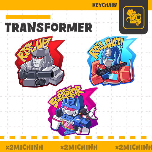 TRANSFORMER Keychain Flame