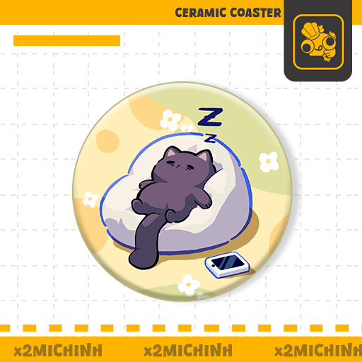 SLEEPY CAT COASTER