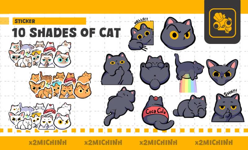 STICKER CATS