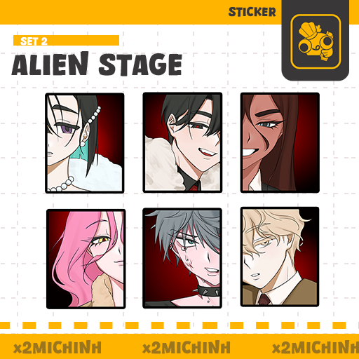 ALIEN STAGE Sticker set 2