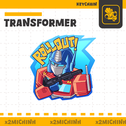 TRANSFORMER Keychain Flame