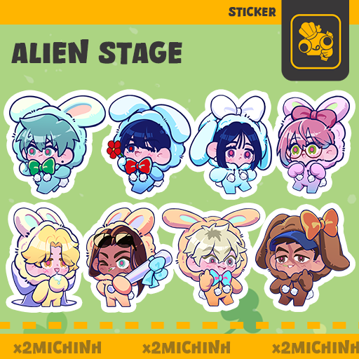ALIEN STAGE Sticker