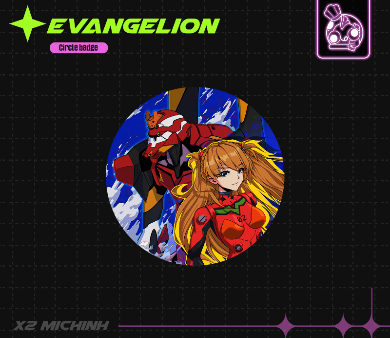 BADGE & COASTER EVANGELION