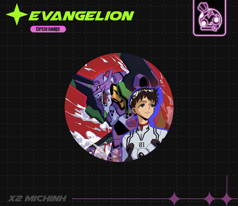 BADGE & COASTER EVANGELION