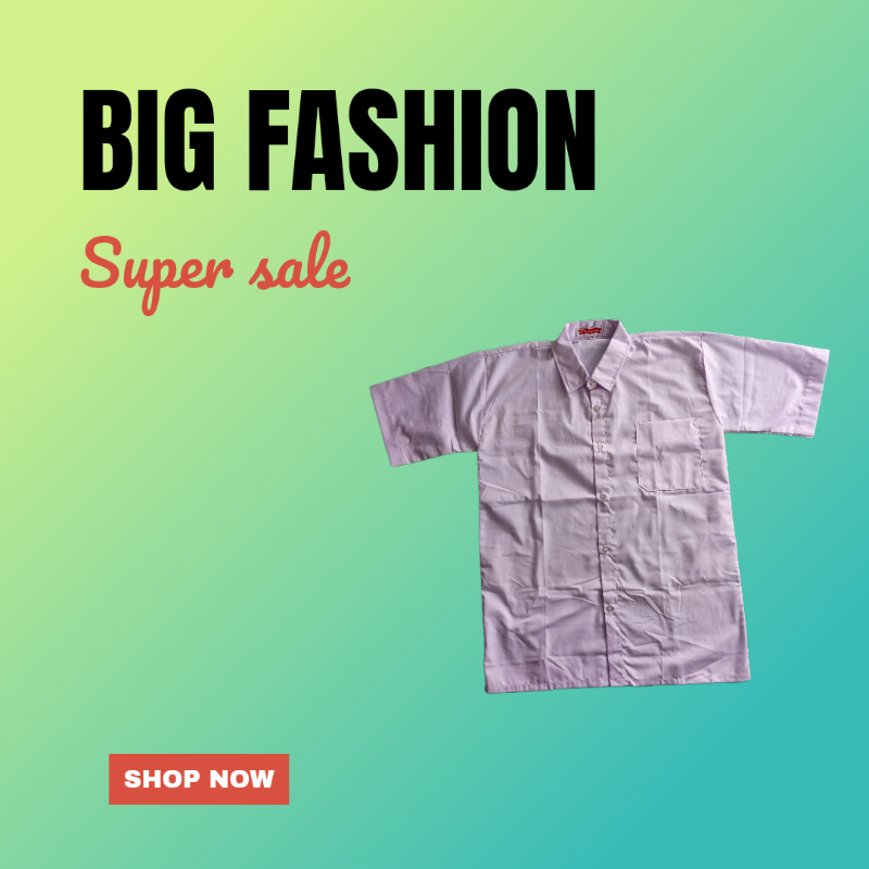 Baju Putih Lengan Pendek - M