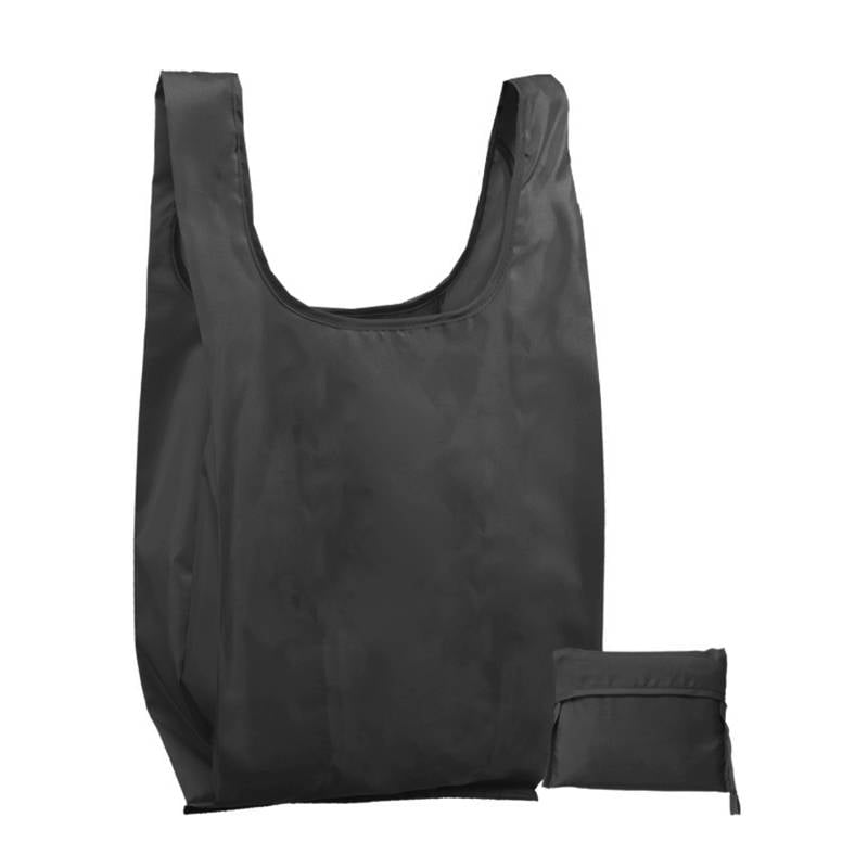 travelXOXO NYLON Reusable Grocery Shopping Bag-Black