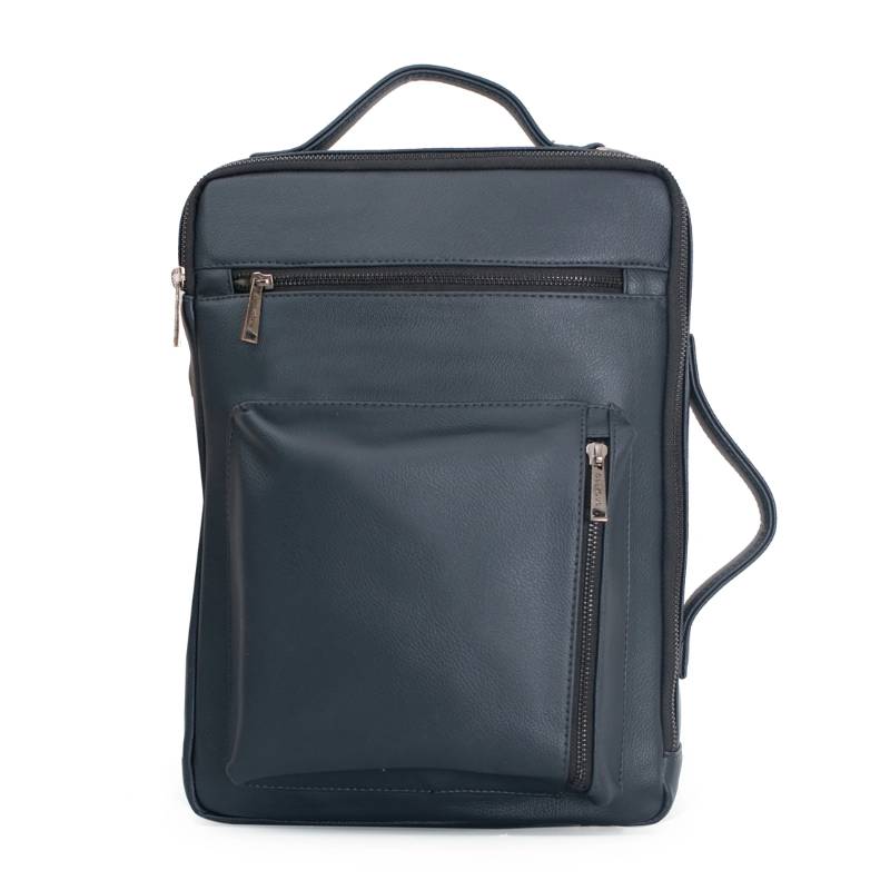Oblique Hawk Laptop Messenger Bag - Navy