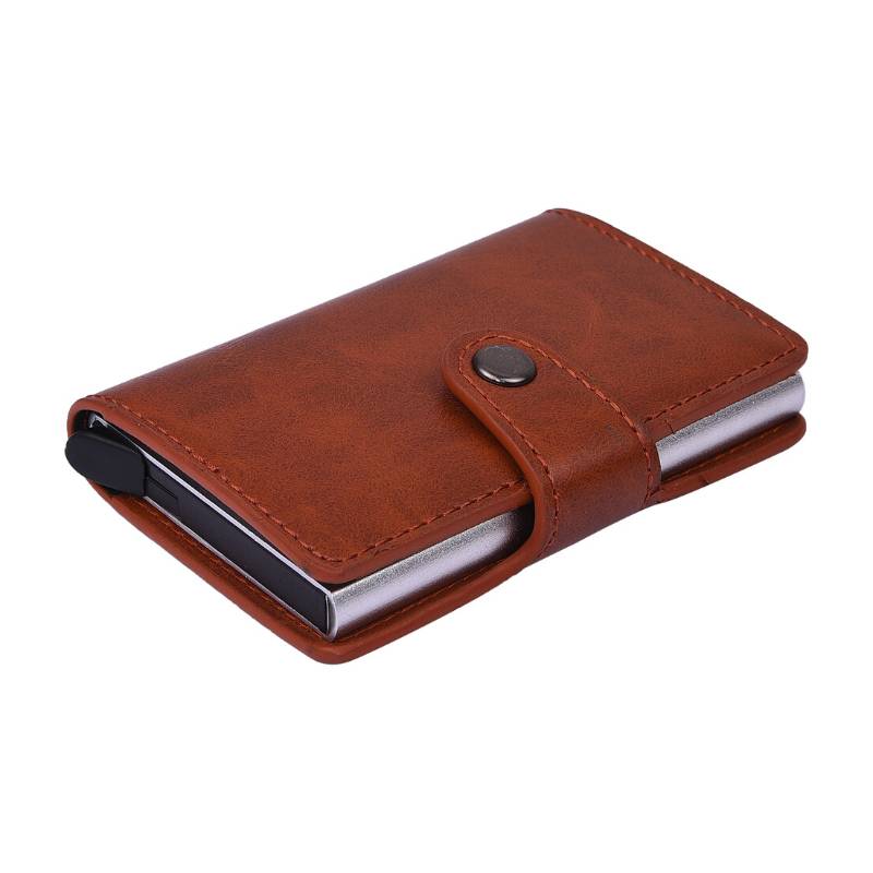 Urban Gear Guard Smart Wallet With Red Blocking - Brown