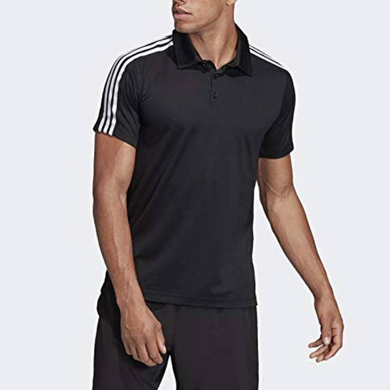 Adidas Poly Cotton Polo T-Shirt - JI7199 - Black