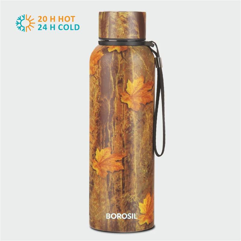 Borosil Hydra Trek Maple Stainless Steel Water Bottle