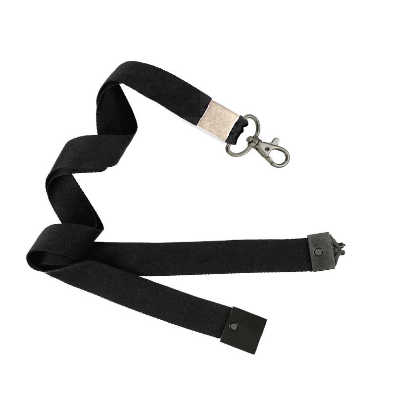 Custom Full Color Lanyard - Black