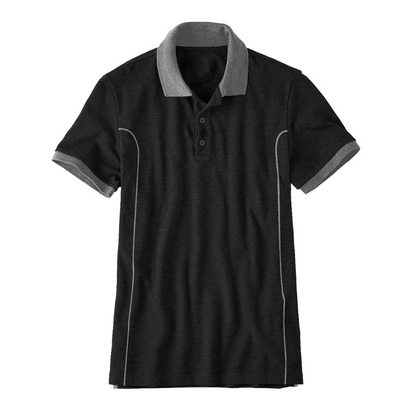 OMG Endurance Unisex Polo T-Shirt I - Black With Grey