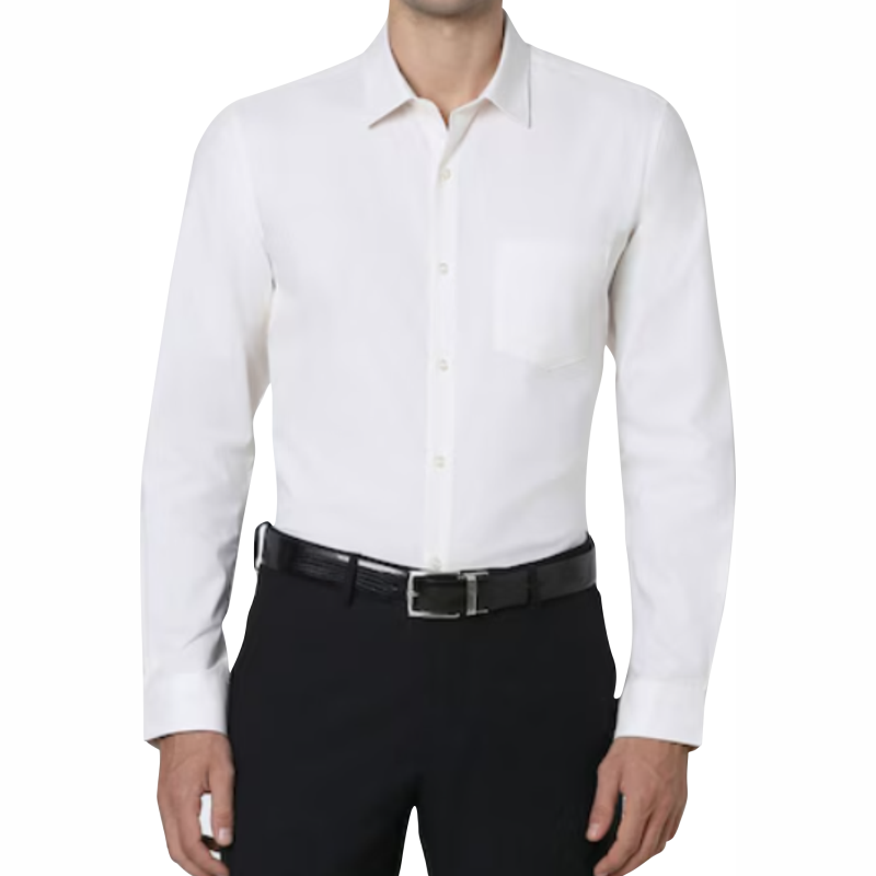Peter England Men's Formal Shirt - White