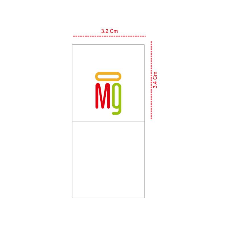 Brand Label - OMG -  White