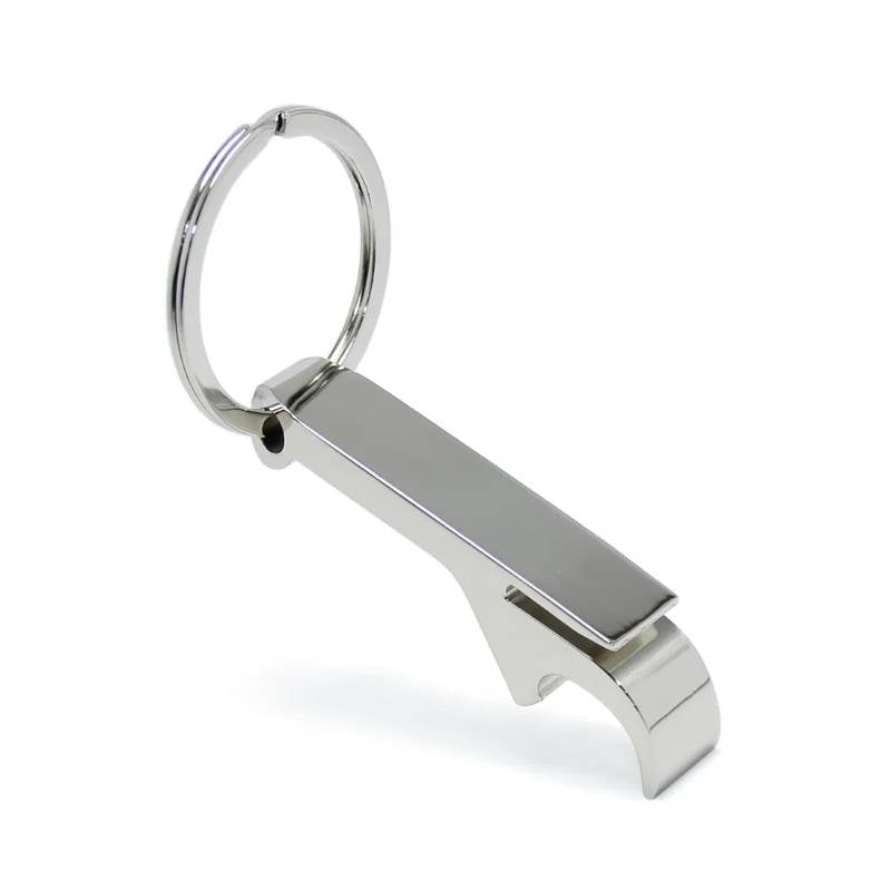 Bottle Opener with Key Chain - Silver