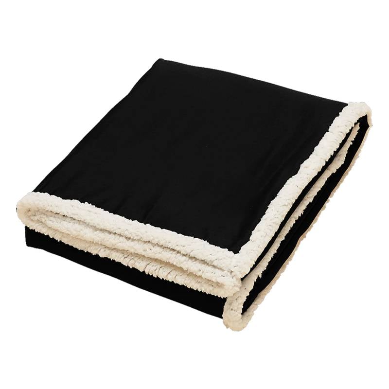 Sherpa Blanket - Black/White