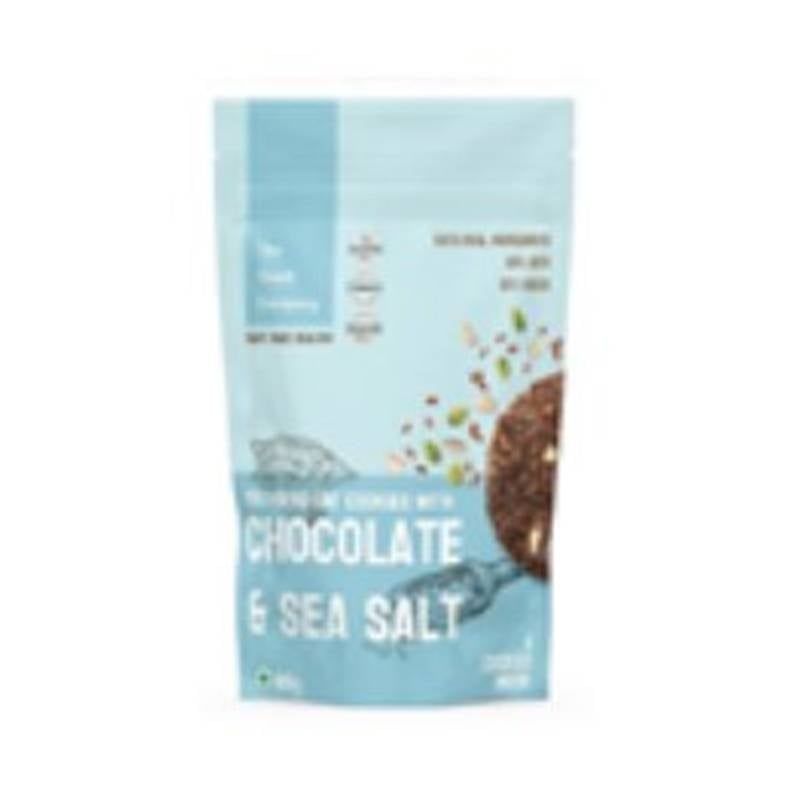 Multi Seed Oat Cookies with Chocolate and Sea Salt