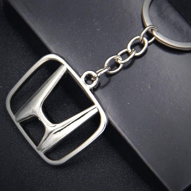 Emboss Stainless steel compatible Keyring - Silver