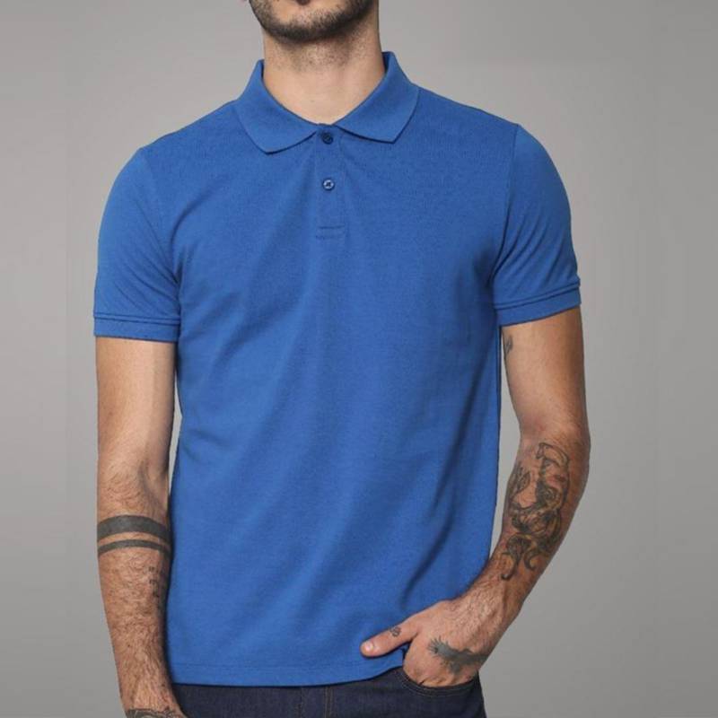 Jack & Jones Plain Polo T-Shirt - Electric Blue