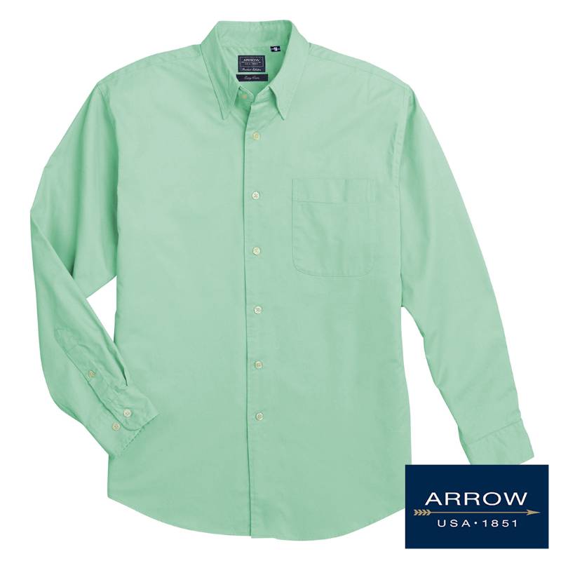 Arrow Men's Full Sleeve Formal Shirt - Green