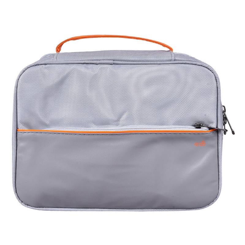 Urban Gear Techie Pro Travel Digital Bag Organiser - Light Grey/Orange