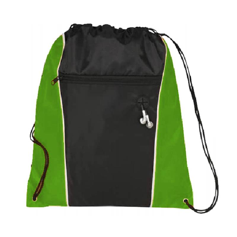 travelXOXO Funnel Drawstring Bag-Green