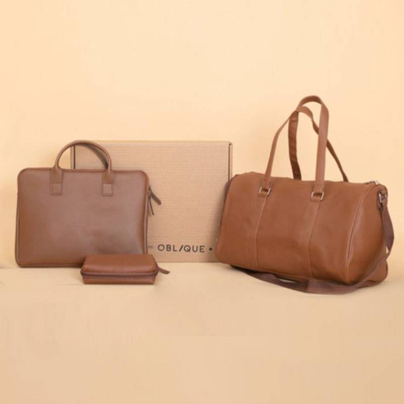 Oblique Gift Set GS - XL01 - Tan