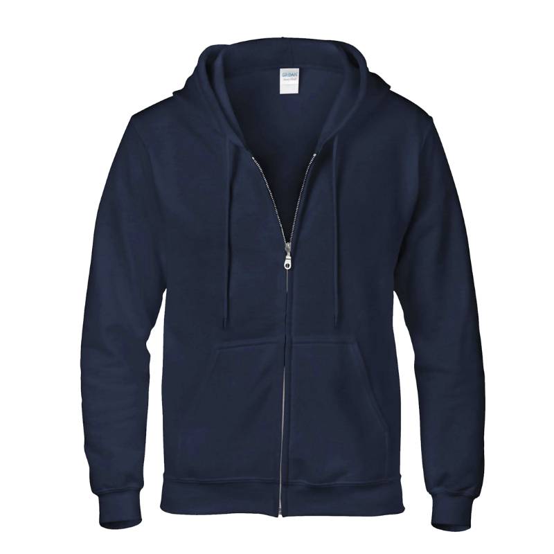 GILDAN Heavy Blend Adult Full Zip Hooded Sweatshirt - Navy