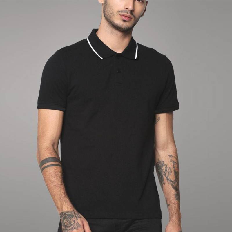 Jack & Jones Coolmax Polo T-Shirt - Black