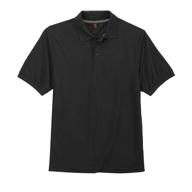 ET-TU Unisex Technical Peformance Polo T-Shirt - Black