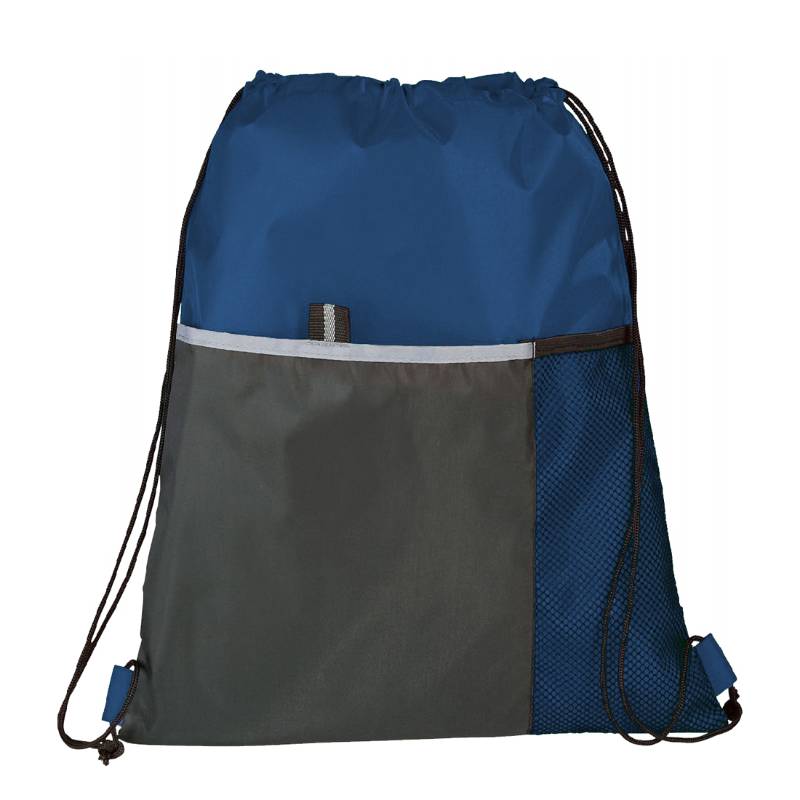 travelXOXO Free Throw Drawstring Bag-Navy Blue