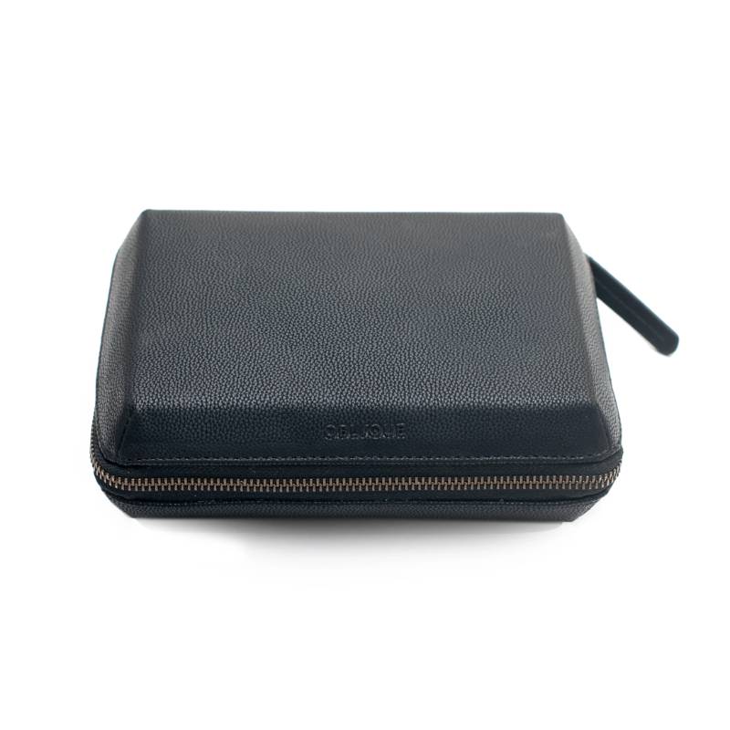 Oblique Ally PU Tech Pouch - Black With Black Zip