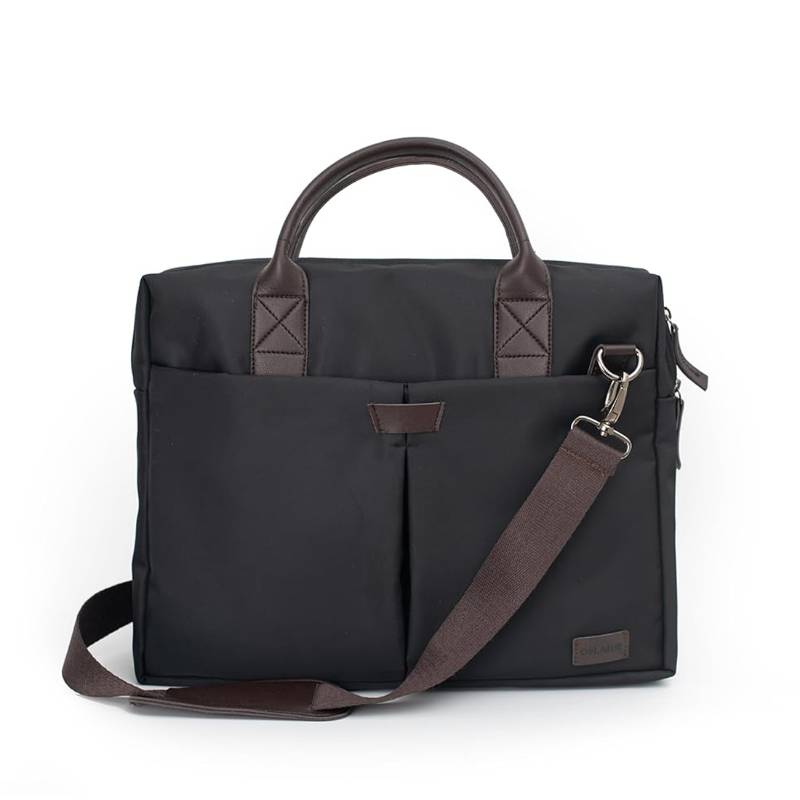 Oblique Stallion Laptop Messenger Bag- Black