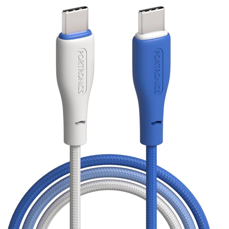 Portronics Hue x 60W Dual Tone Colour Type C Fast Charging Cable